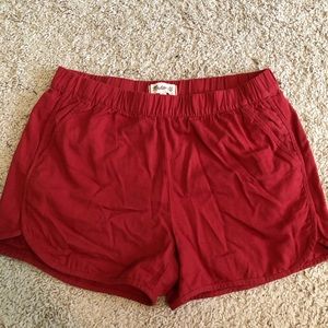MADEWELL red shorts
